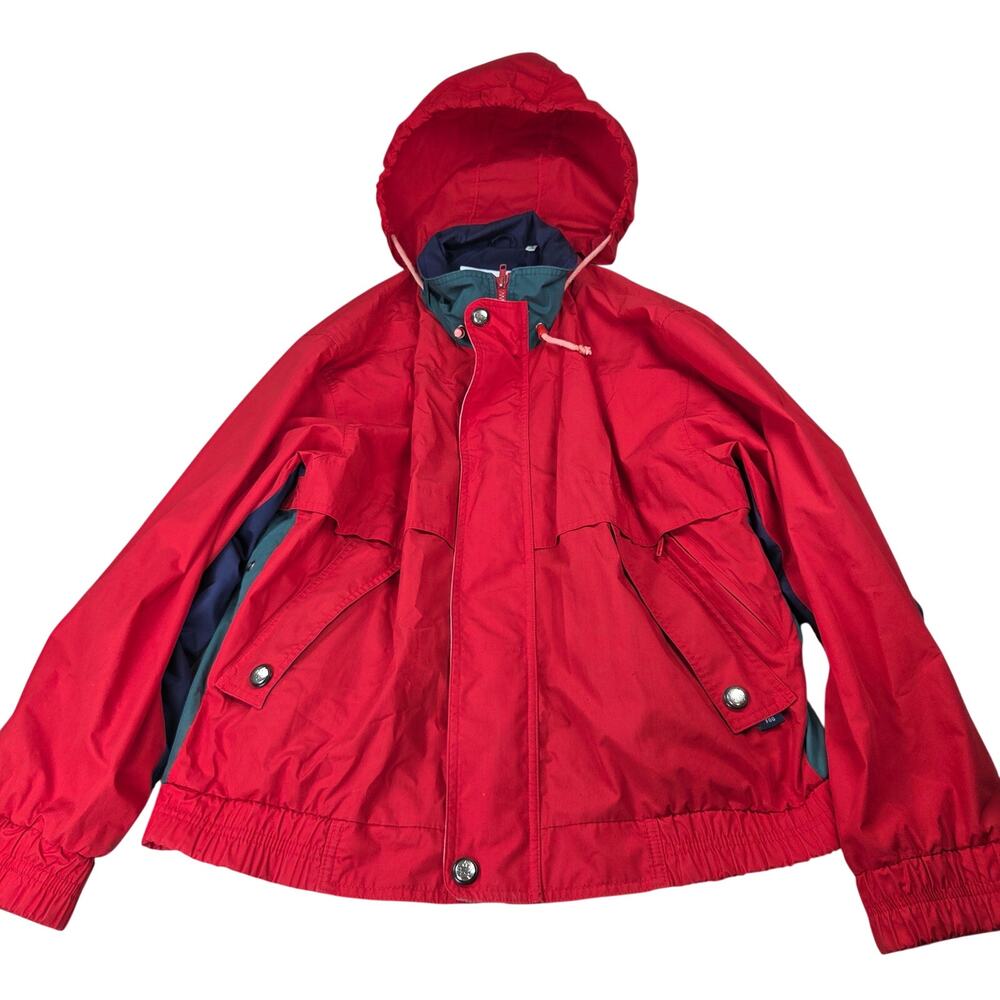 London Fog FOG Vintage Sailing Jacket Windbreaker Hooded Korea Mens M - Picture 1 of 16